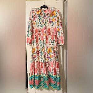 Zara Multicolor Patterned Dress